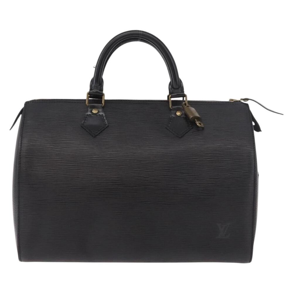 Louis Vuitton Epi Speedy 30 Handbag Black